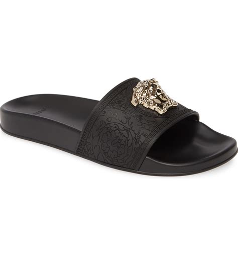 versace palazzo slide on sandals|Versace slides for women.